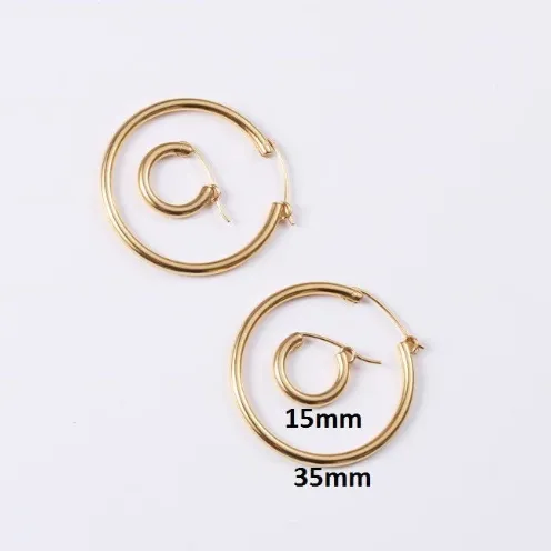 14K Gold-Filled Simple Hoop Earrings