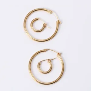 14K Gold-Filled Simple Hoop Earrings