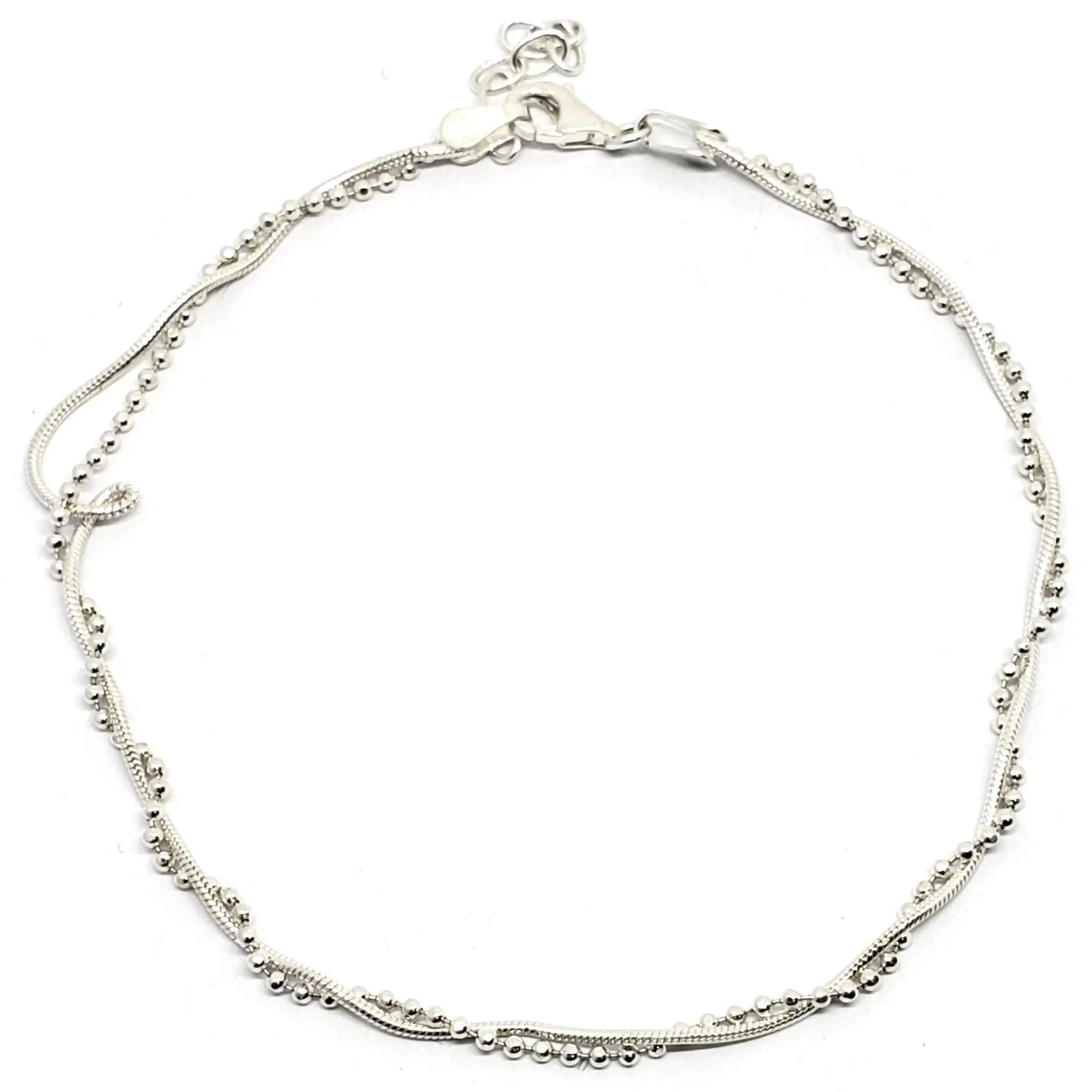 925 Sterling Silver Anklet - #36