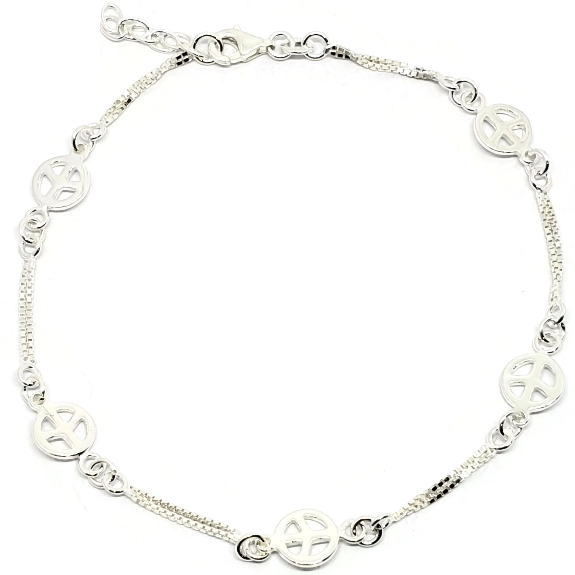 925 Sterling Silver Anklet - #37