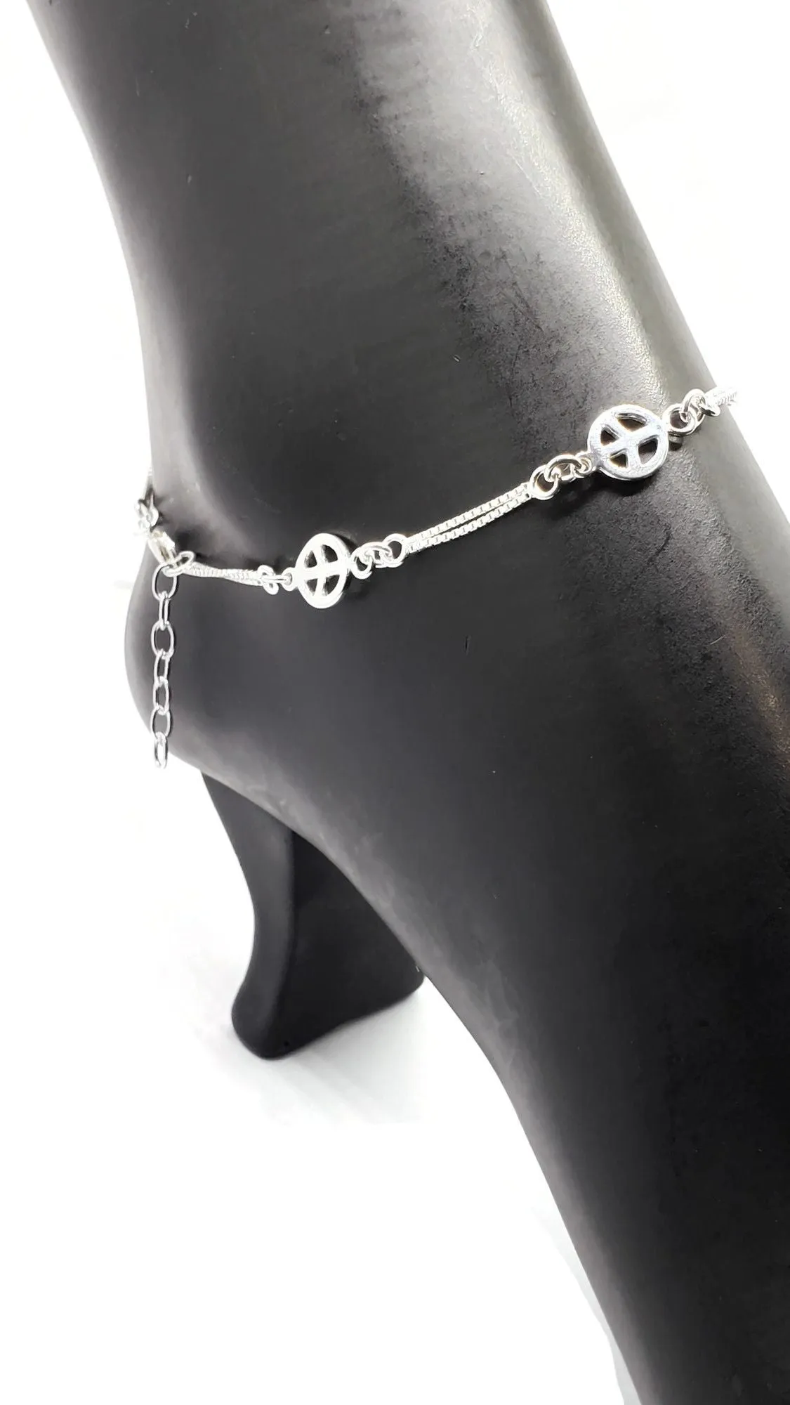 925 Sterling Silver Anklet - #37