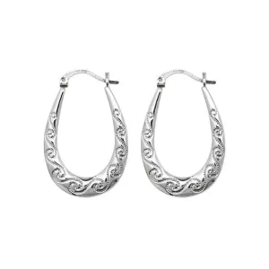 Acotis Silver 925 Creole Earrings G5891