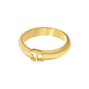 Aigner Eleonora Ladies Gold Tone Ring Size 56