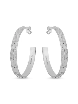 Allure Silver Hoop Earrings