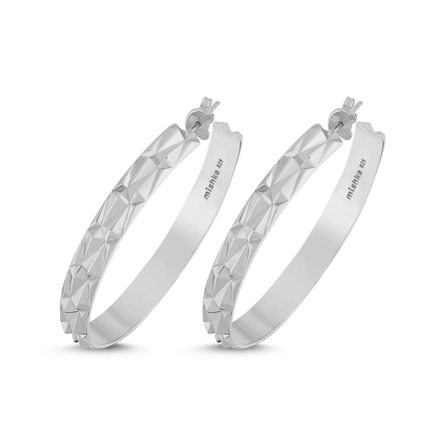 Allure Silver Hoop Earrings