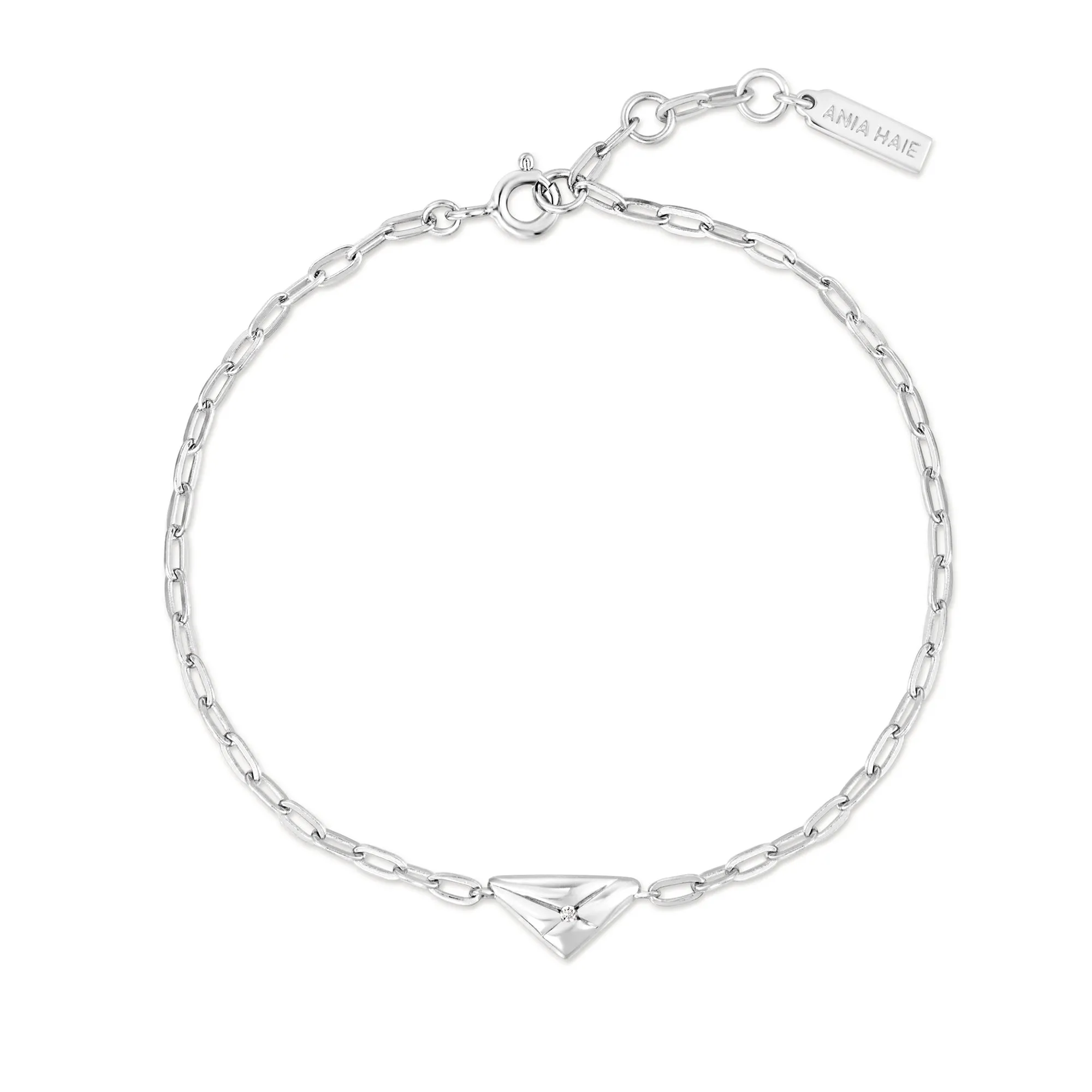 Ania Haie Silver Triangle Kiss Bracelet B059-01H