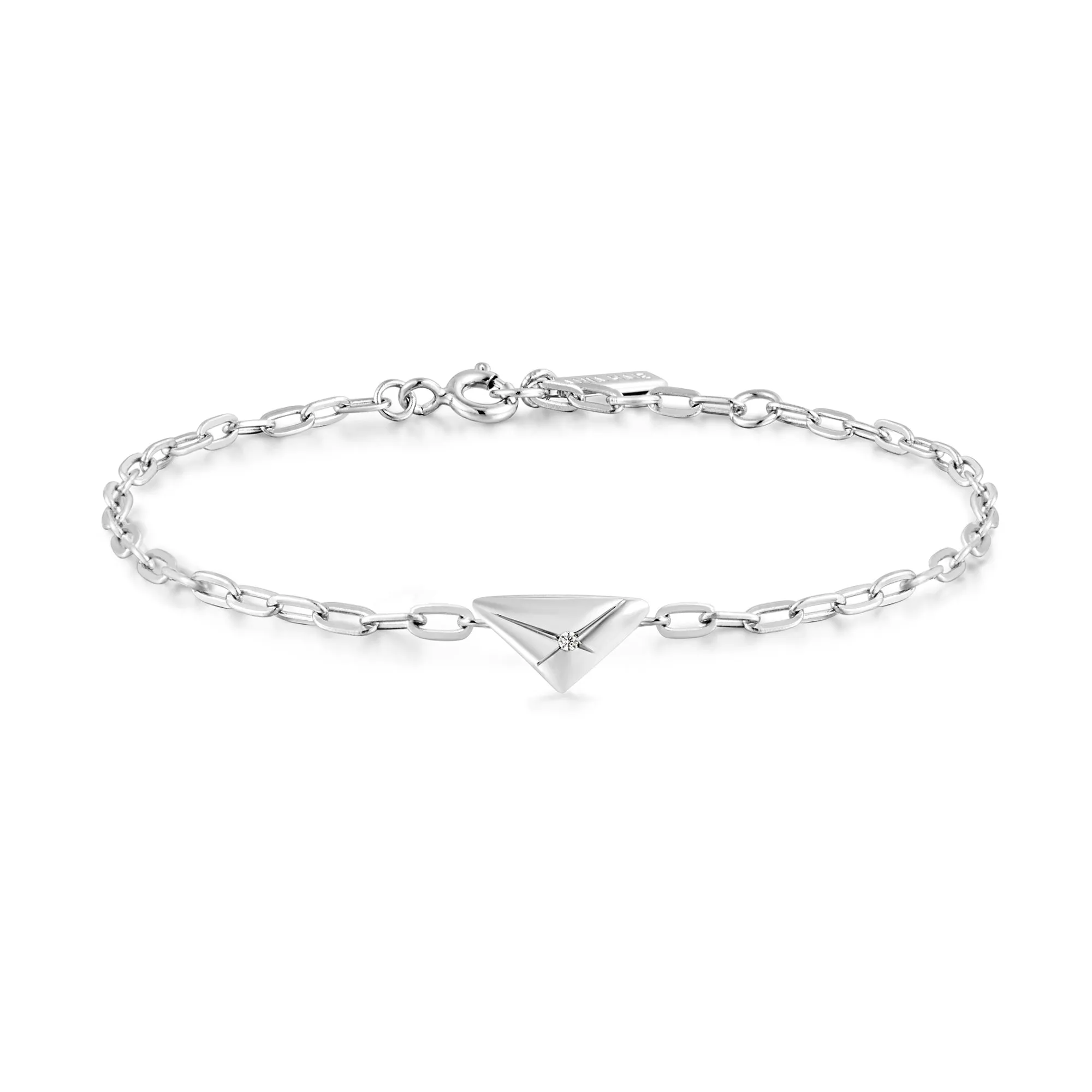 Ania Haie Silver Triangle Kiss Bracelet B059-01H