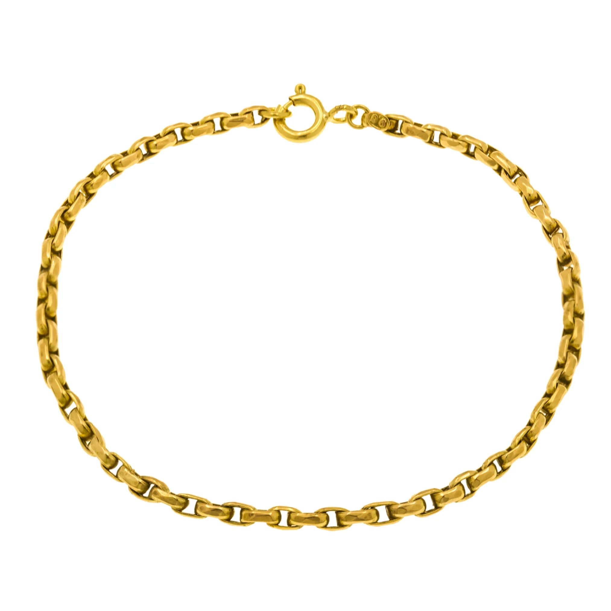 Antique 9ct Gold Belcher Bracelet