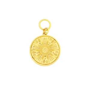 Ashiana Sun Compass Gold Charm