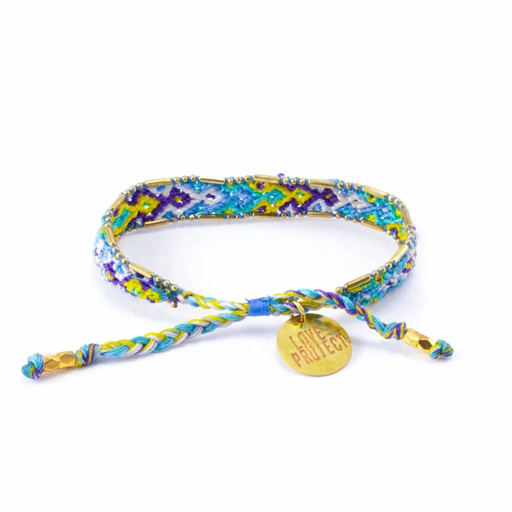 Bali Friendship Bracelet - Lagoon Ice