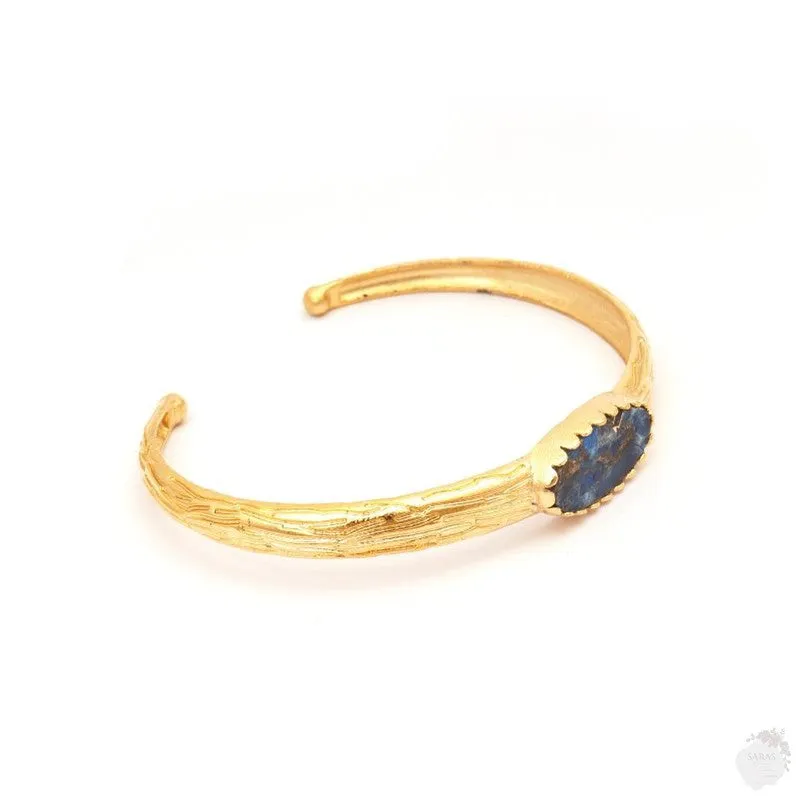 Blue Tanzanite Jade mohave copper turuoise gemstone bangle