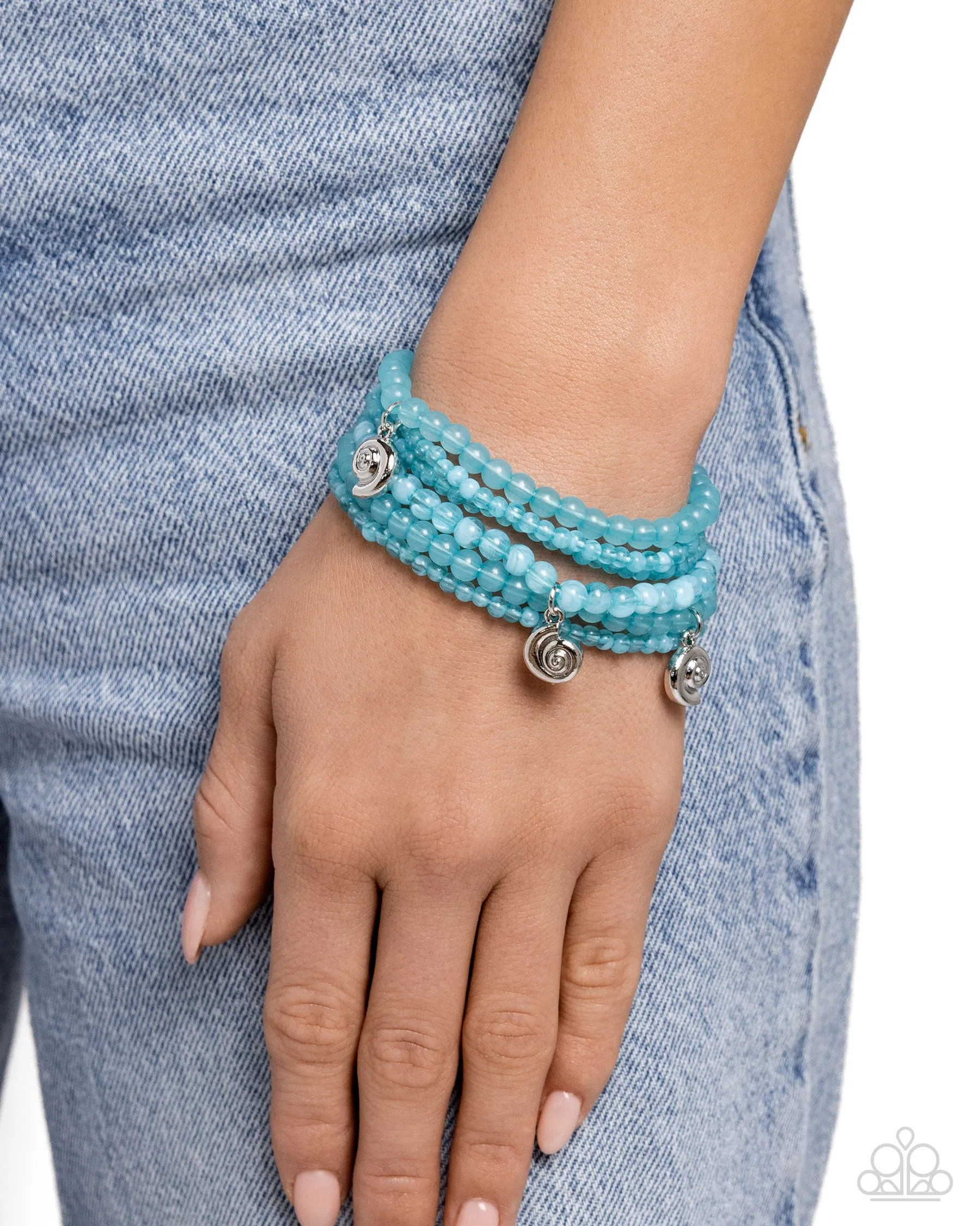 Bracelets Swirling Shopaholic - Blue B2320