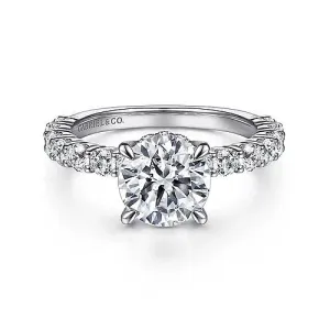 Brosnan - 14K White Gold Diamond Engagement Ring