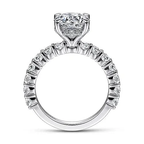 Brosnan - 14K White Gold Diamond Engagement Ring