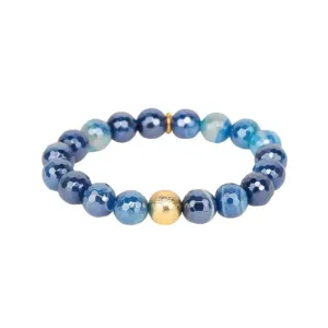 BuDhaGirl | Mélange Beaded Bracelet in Sapphire