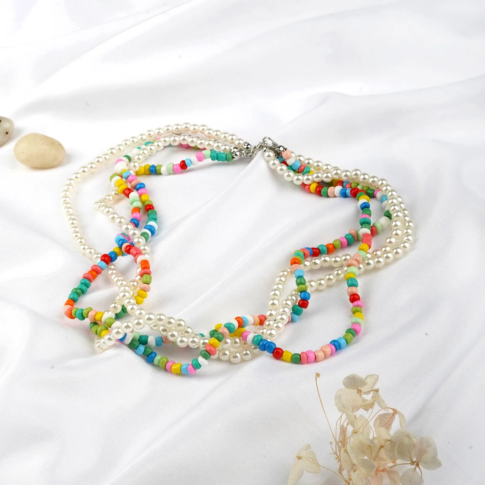 Candy Twirl Multilayered Necklace