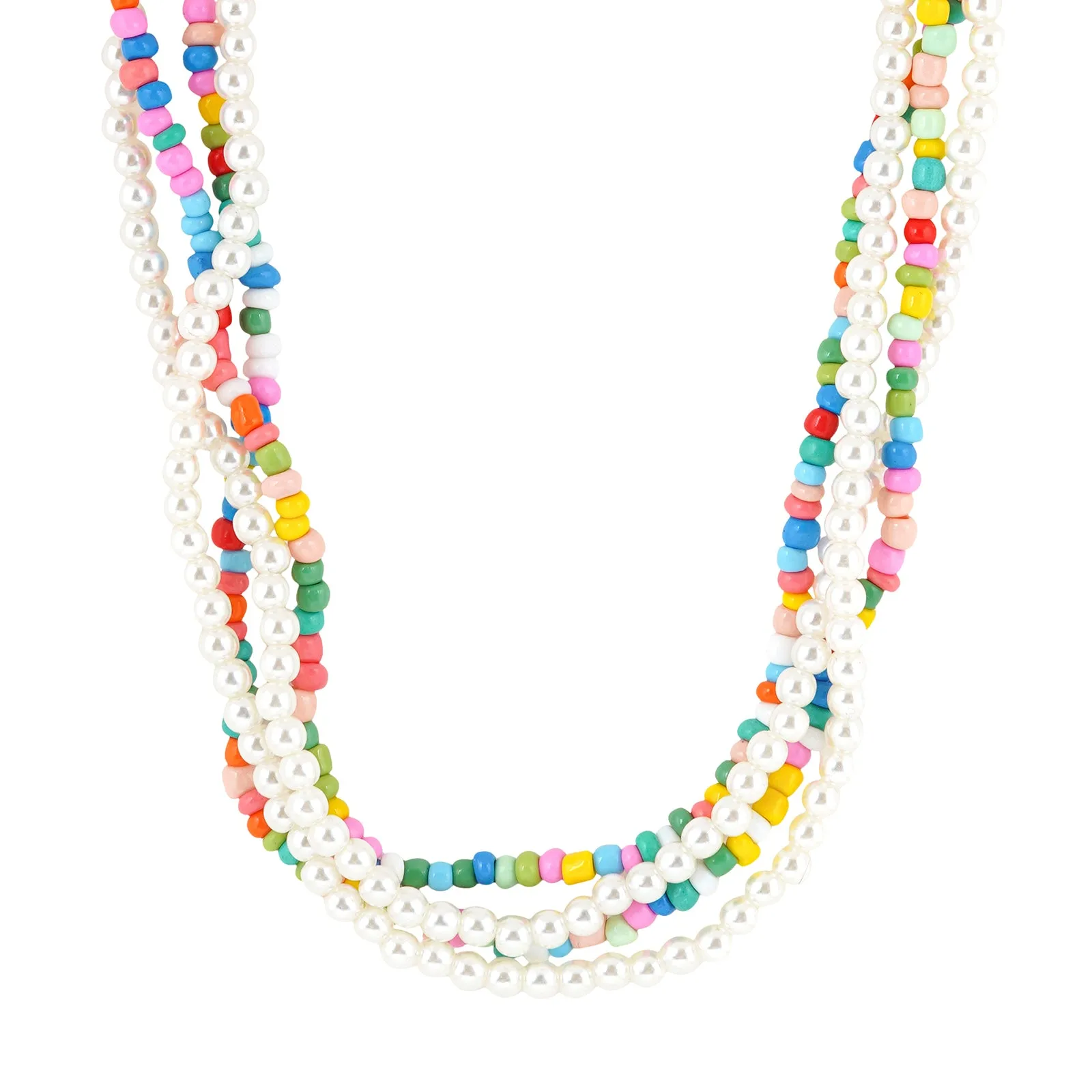 Candy Twirl Multilayered Necklace