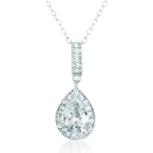 Caroline Pear Shape Drop Pendant