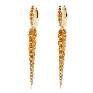 Citrine Dagger Earrings