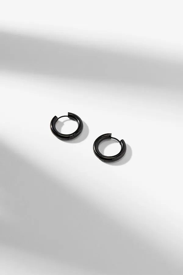 Claressa Earrings - Small/Bold :: Black