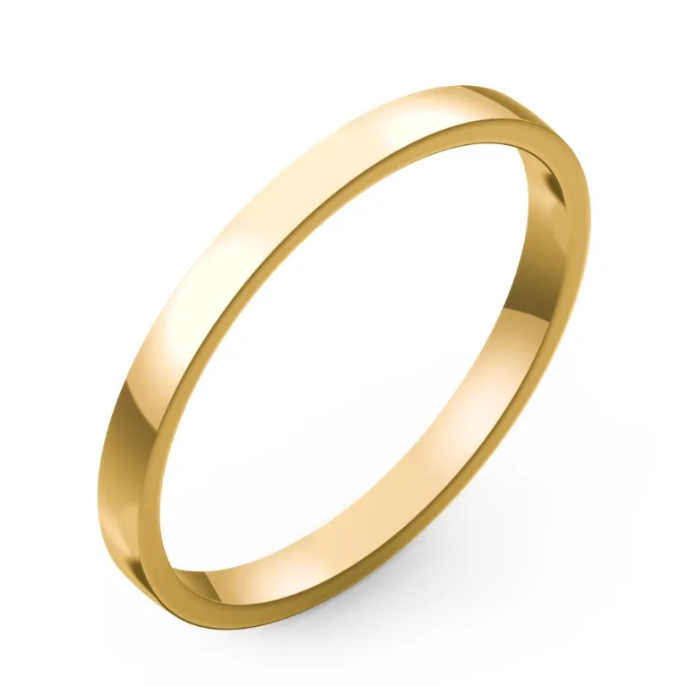 Classic Flat Band Ring | 10k Gold