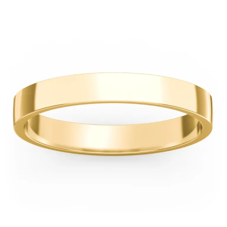 Classic Flat Band Ring | 10k Gold