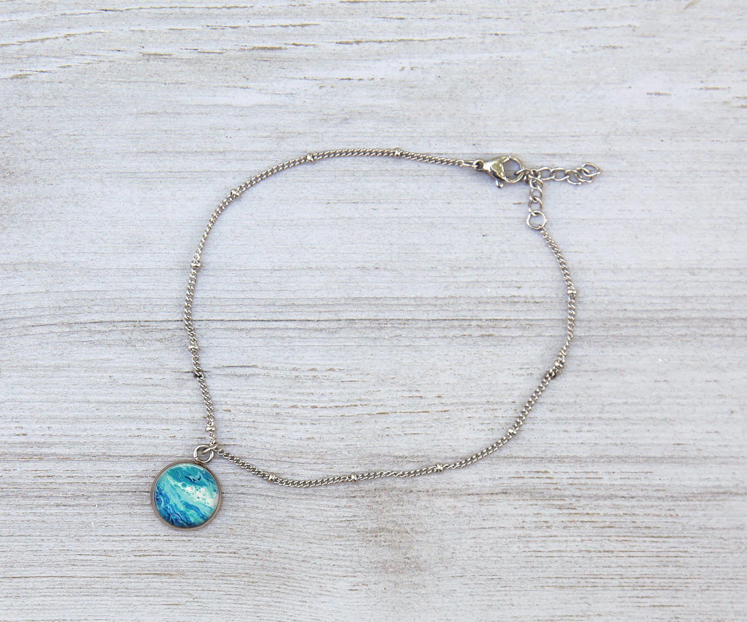 Coastal Breeze Anklet | Handmade Beach Jewelry