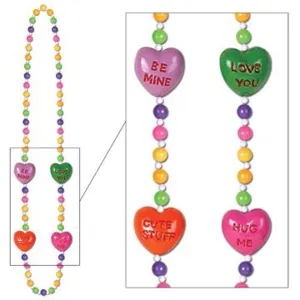 Colorful Candy And Heart Beads Pack - 42" (1/Pack)