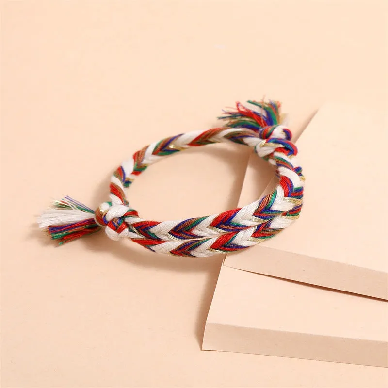 Colorful Cotton And Linen Hand-Woven Hand Rope