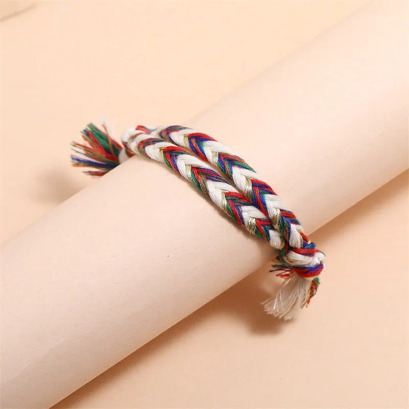 Colorful Cotton And Linen Hand-Woven Hand Rope