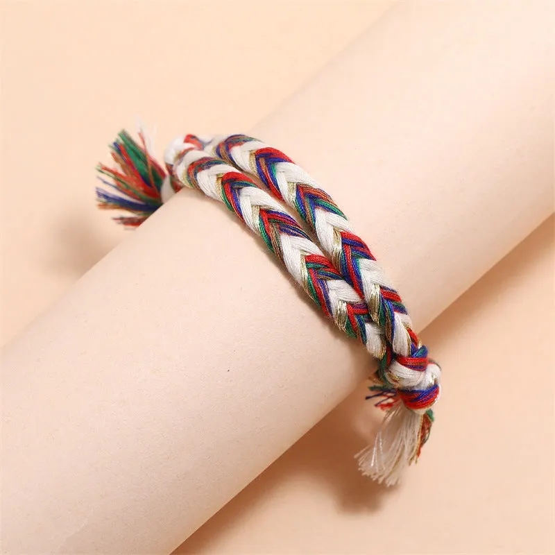 Colorful Cotton And Linen Hand-Woven Hand Rope