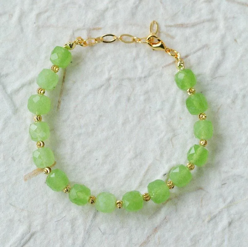 Colorful Dopamine Candy Tourmaline Beaded Bracelet