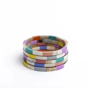 Colorful Tile Bangle Set