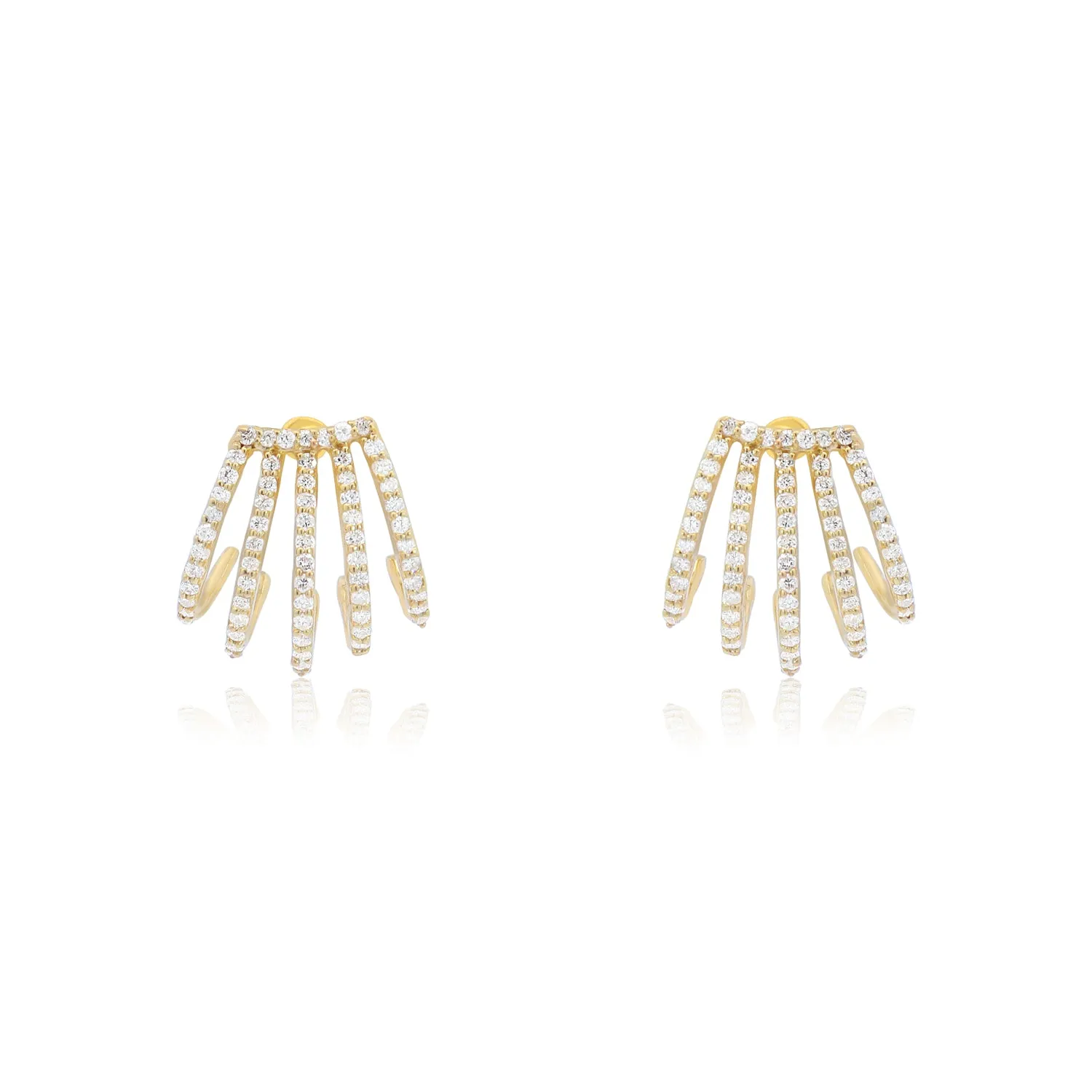 Diamond Cage Earrings