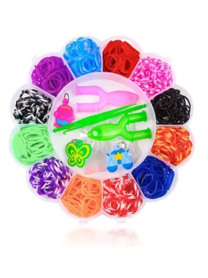 DIY Creative Colorful Loom Bands Bracelet Making Kit