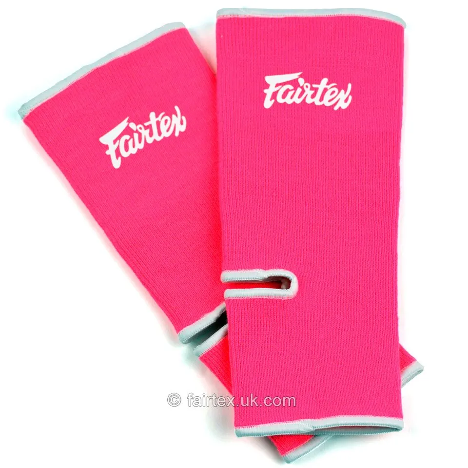 Fairtex AS1 Ankle Supports Pink White