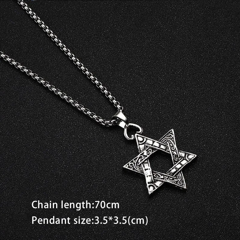 Flytonn Goth Fashion New Cross Pendant Long Necklace Men Punk Trendy Simple Titanium Stainless Steel Chain Mens Jewellery Gift