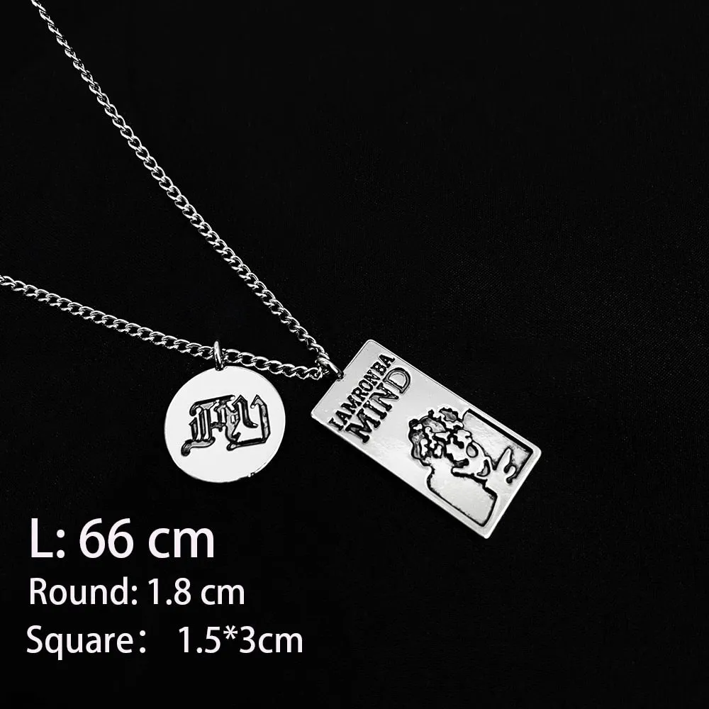 Flytonn Goth Fashion New Cross Pendant Long Necklace Men Punk Trendy Simple Titanium Stainless Steel Chain Mens Jewellery Gift