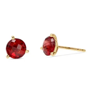 Garnet Studs