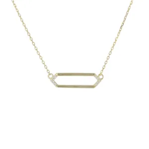 GEOMETRIC OPEN BAR NECKLACE