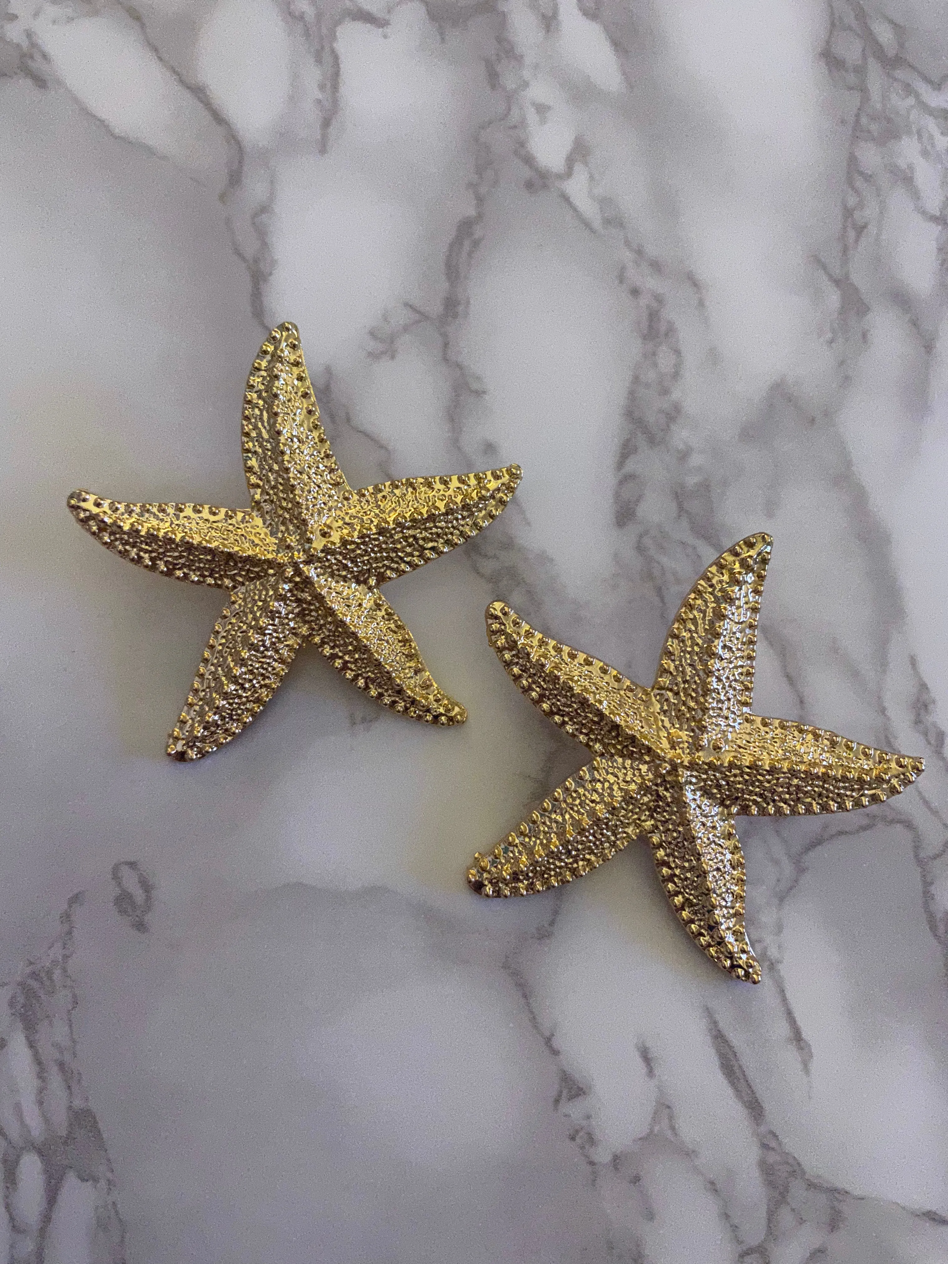 Golden Starfish Earrings