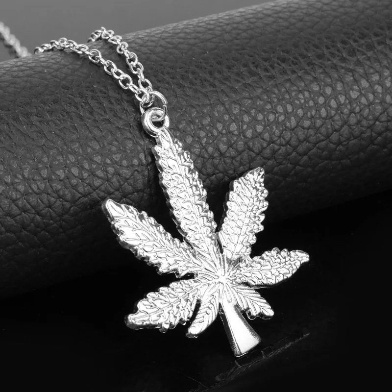 Hiphop  Jewelry Weed Leaf  Chain