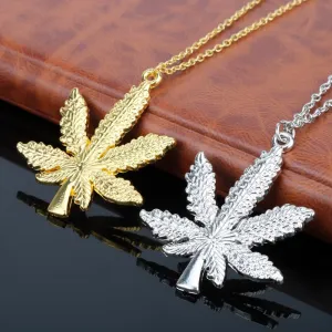 Hiphop  Jewelry Weed Leaf  Chain