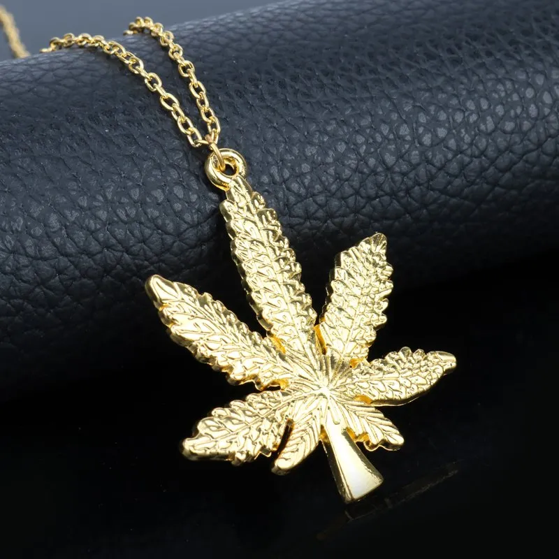 Hiphop  Jewelry Weed Leaf  Chain