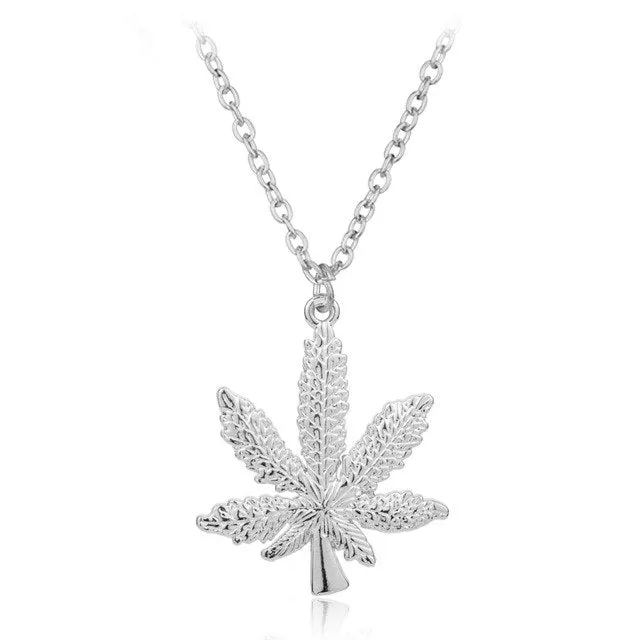 Hiphop  Jewelry Weed Leaf  Chain