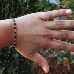 Island Malju Black Jet Beads Chains, Bracelets, and Anklets