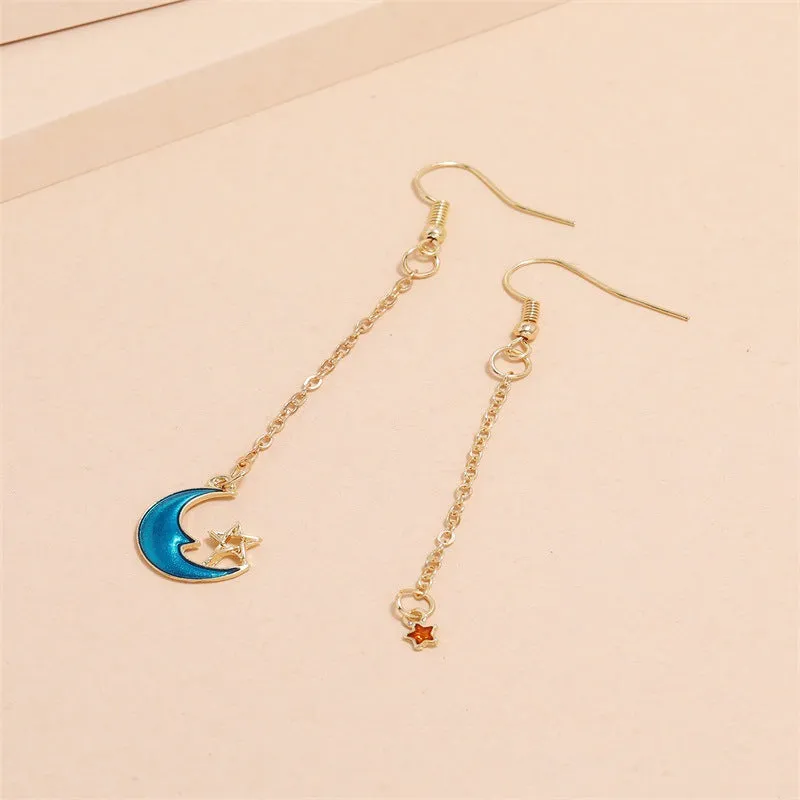 Japanese Ins Long Cute Earrings