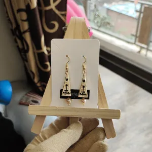 Jewelestia Ivory Elegance Pyramid Earrings