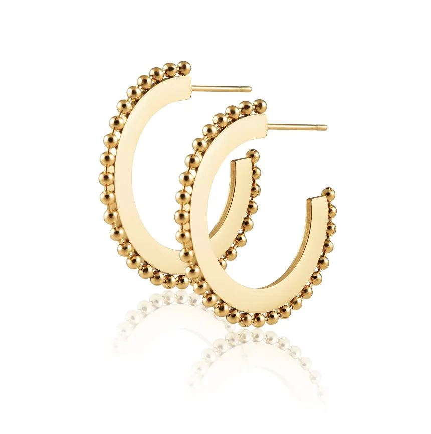 Jodie Studded Hoop | Sahira Jewelry