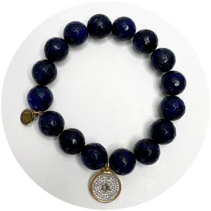 Lapis with Pavé Star of David